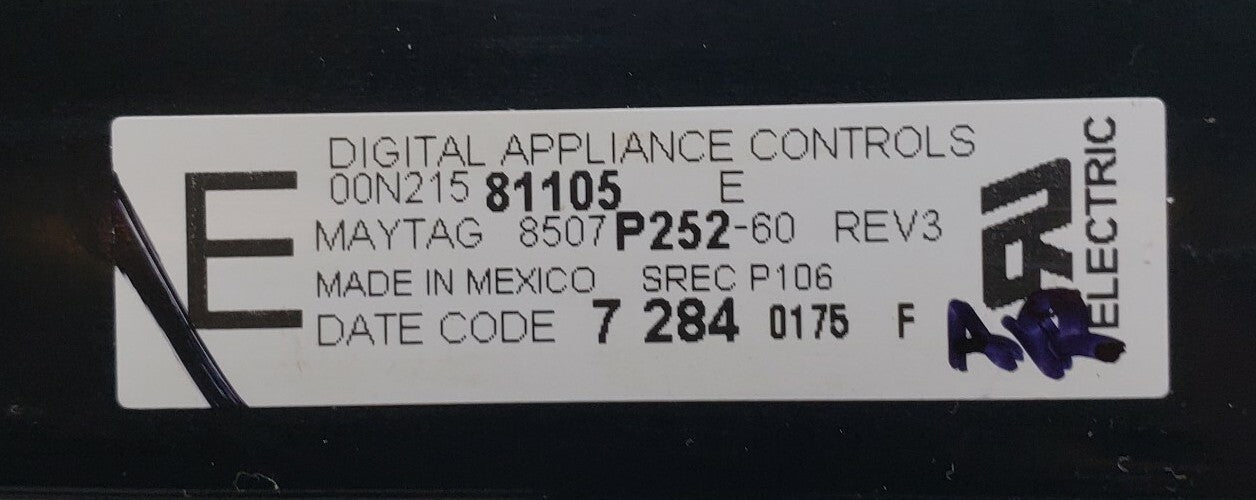 Genuine OEM Replacement for Whirlpool Range Control 8507P252-60 ⭐     ⭐