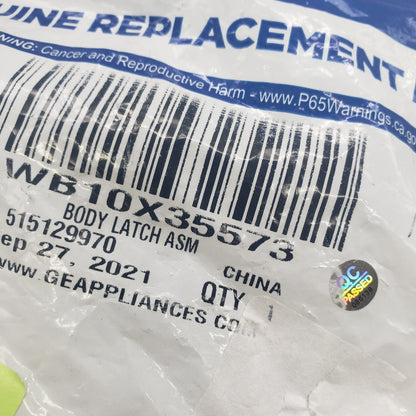 New OEM Replacement for GE Microwave Door Body Latch Assy WB10X35573 1Y Warr