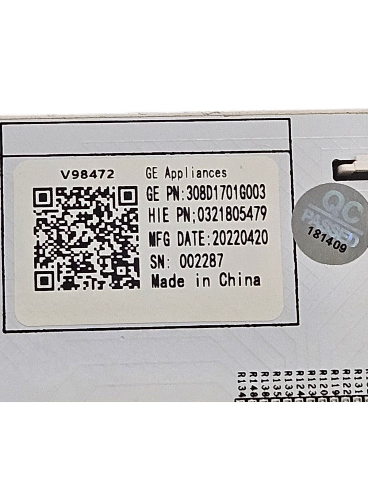 OEM Replacement for GE Dryer Control Board 308D1701G003