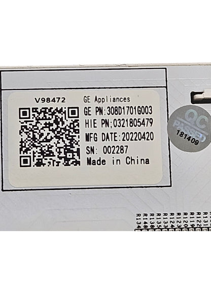 OEM Replacement for GE Dryer Control Board 308D1701G003