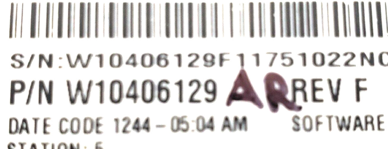 OEM Replacement for Whirlpool Washer Control W10406129
