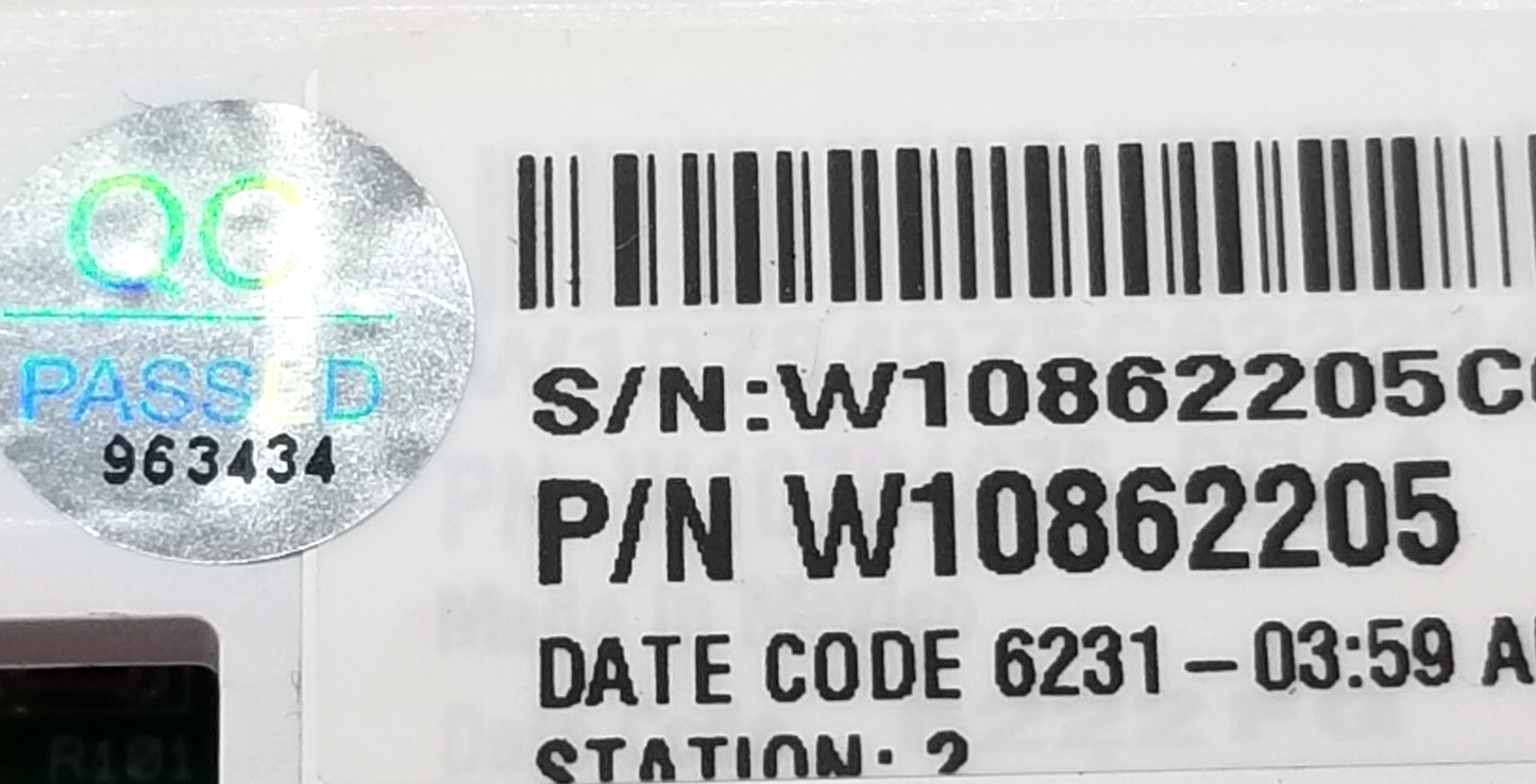 OEM Replacement for Whirlpool Washer Control  W10862205