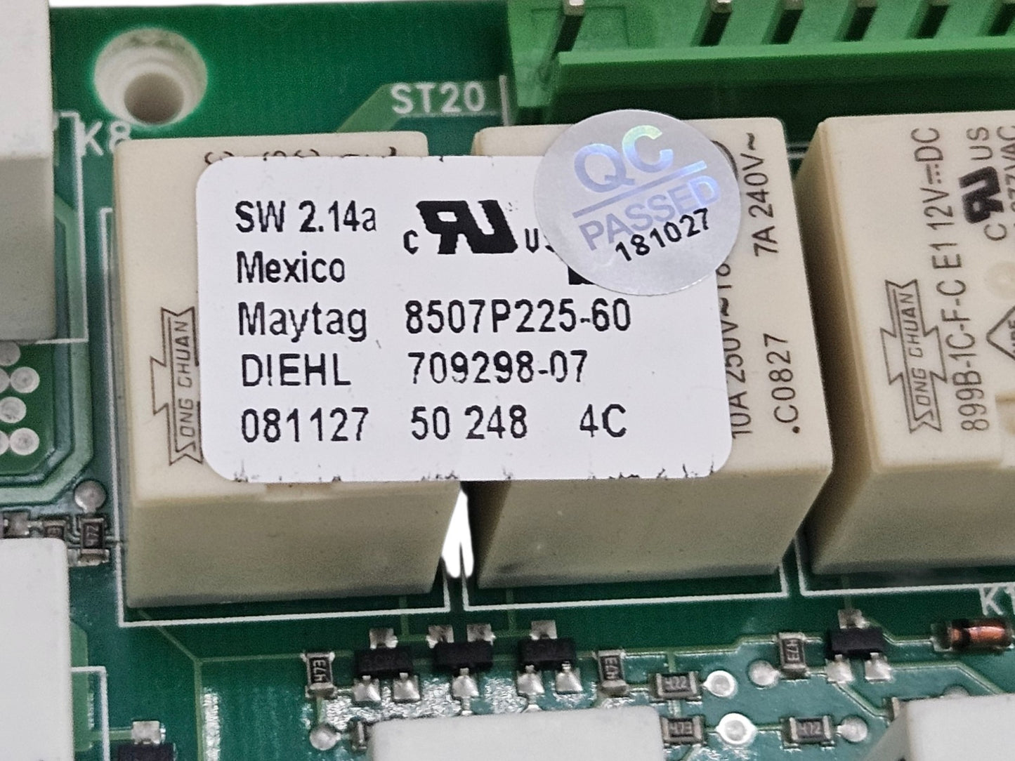 OEM Replacement for Whirlpool Control 8507P225-60