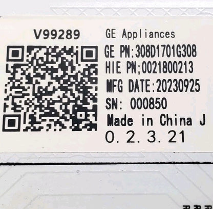 OEM Replacement for GE Washer Control Board 308D1701G308