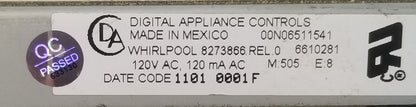 Genuine OEM Replacement for Whirlpool Range Control 8273866