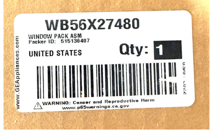 New Replacement for GE Oven Window Door Glass WB56X27480