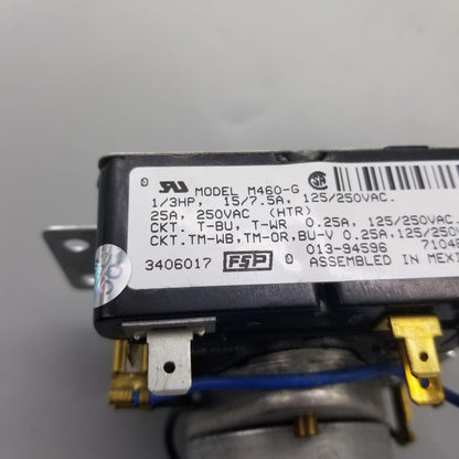 OEM Replacement for Whirlpool Dryer Timer 3406017