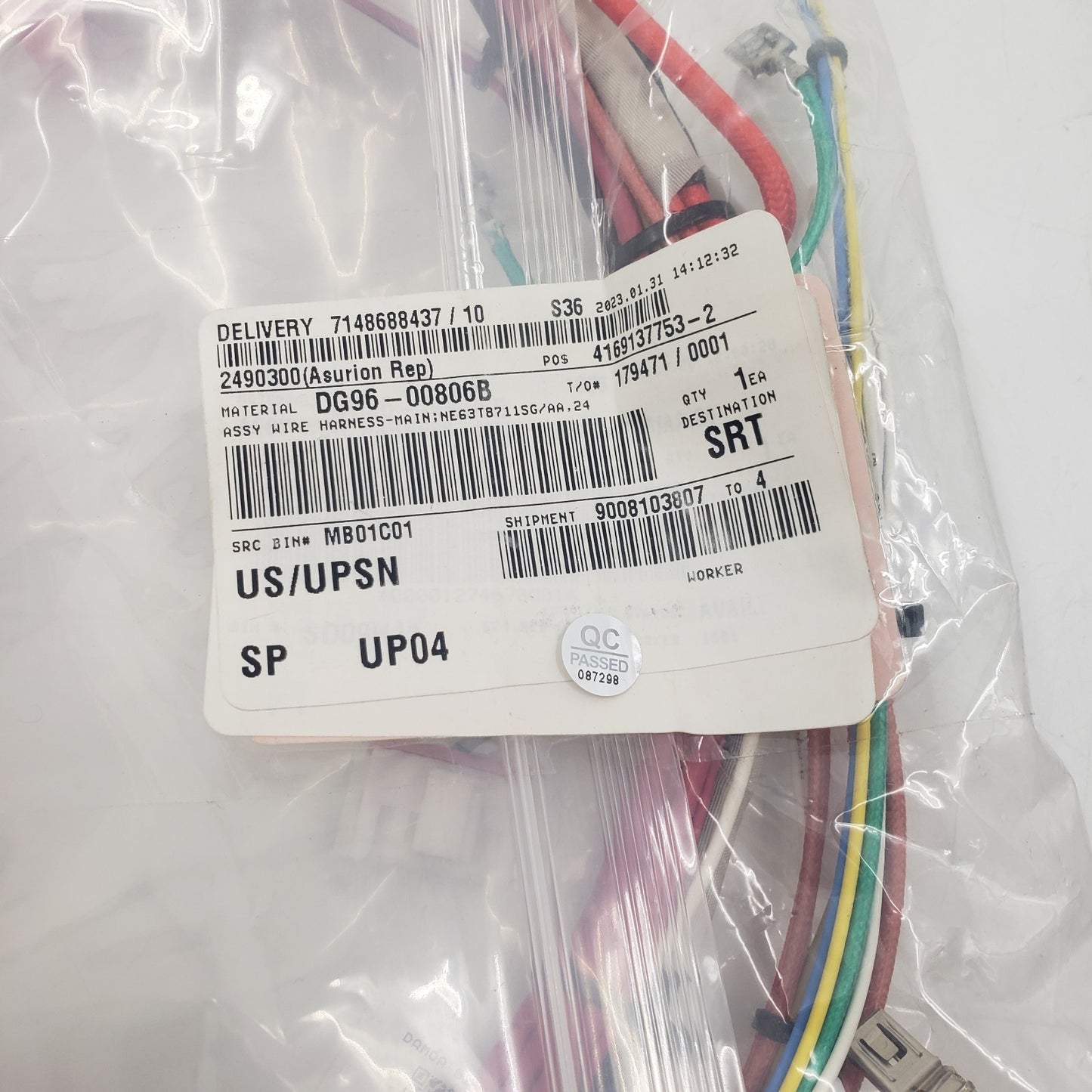 New OEM Replacement for Samsung Range Main Wire Harness DG96-00806B - 1Yr