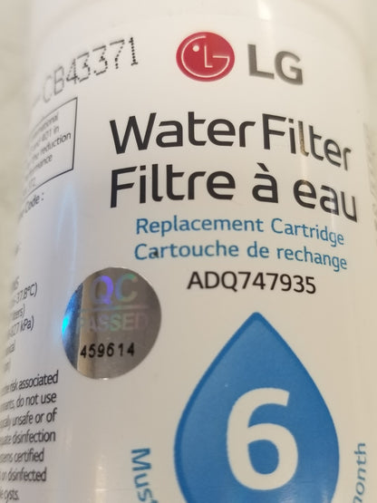 New OEM Replacement for LG Fridge Water Filter ADQ74793501