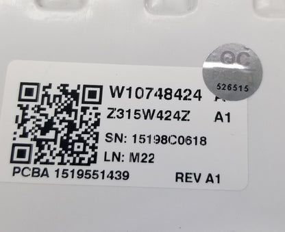 OEM Replacement for Maytag Washer User Interface W10748424