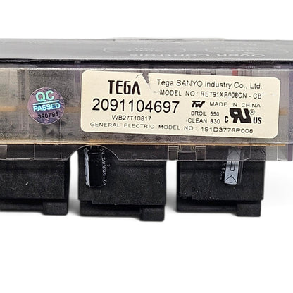 OEM Replacement for GE Black Oven Control Board 191D3776P008