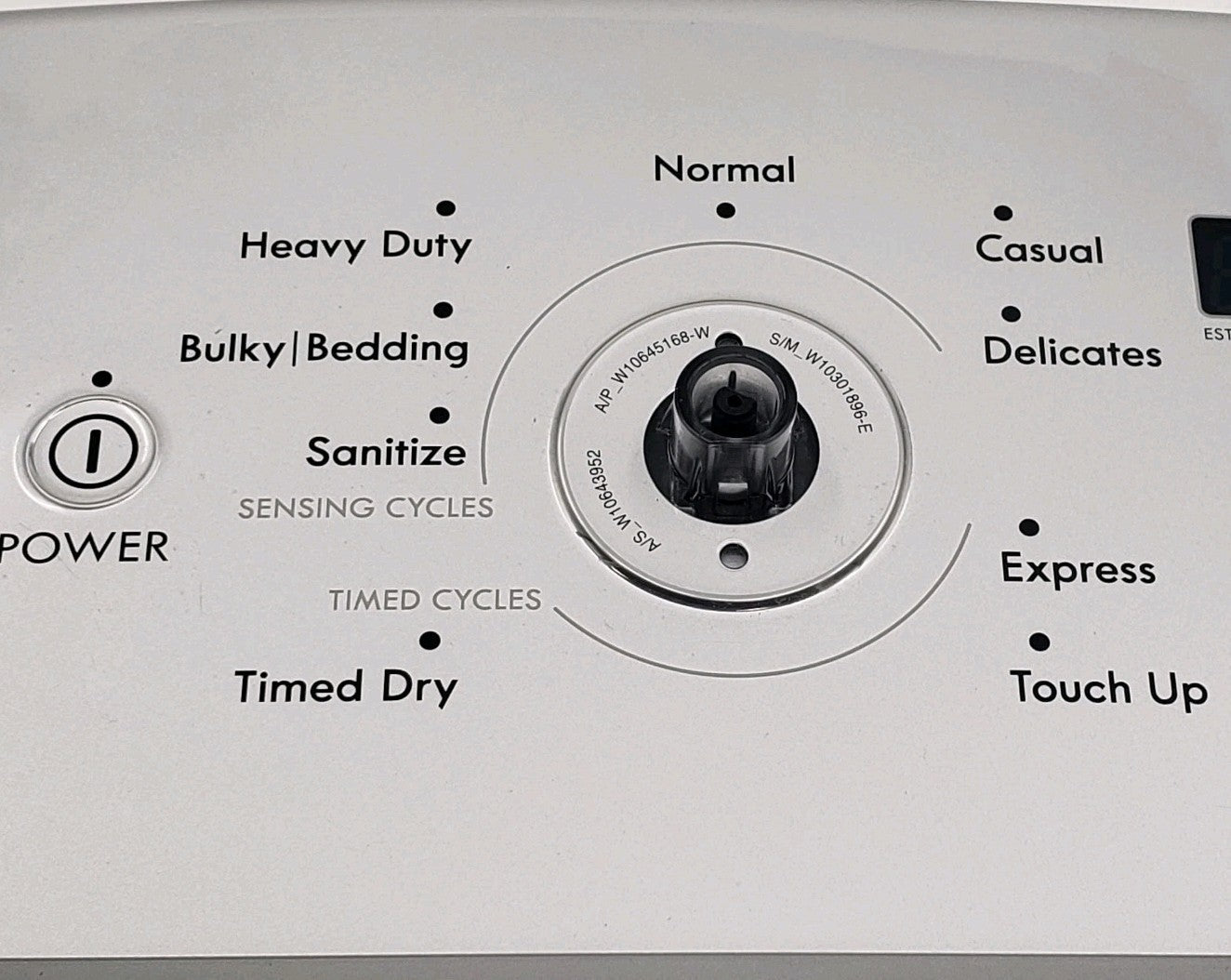 OEM Replacement for Kenmore Dryer User Interface  W11098827