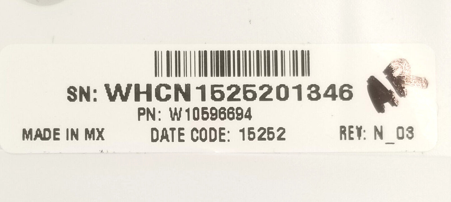 Genuine OEM Replacement for Whirlpool Washer Control Panel W10596694   ⭐️
