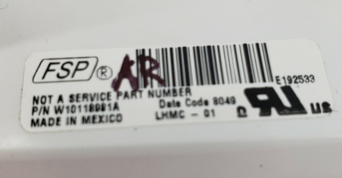 Genuine OEM Replacement for Whirlpool Washer Control W10118981A
