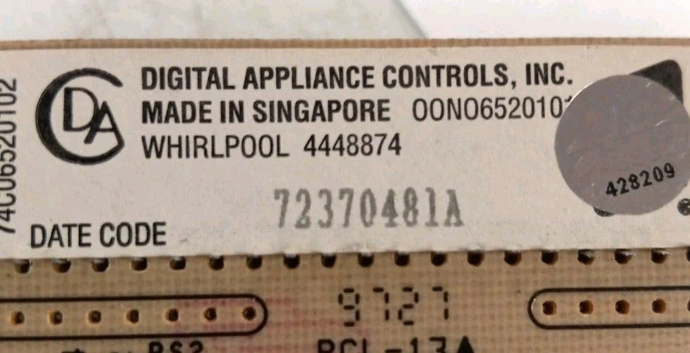 OEM  Replacement for Whirlpool Oven Display Control 4448874