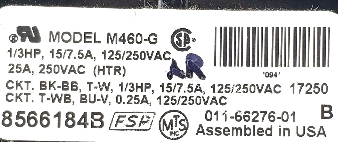 Genuine OEM Replacement for Maytag Dryer Timer 8566184B