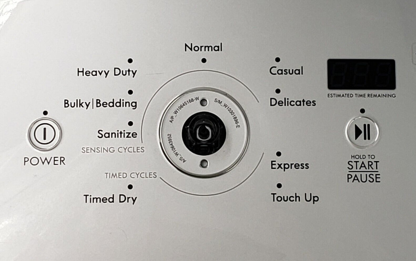 OEM Replacement for Kenmore Dryer Control Panel W11098827