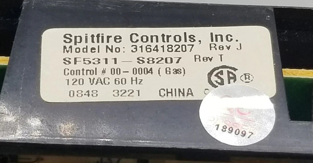 OEM Replacement for Kenmore Range Control Board 316418207