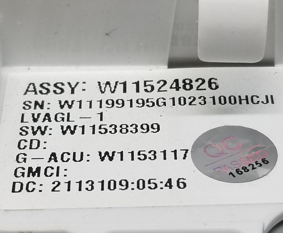 OEM Replacement for Whirlpool Washer Control W11524826
