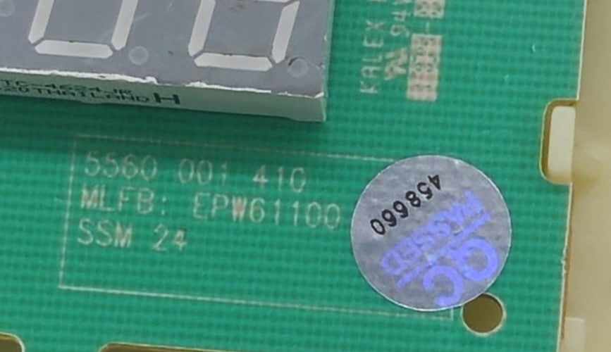 OEM Replacement for Bosch Washer Control Board EPW61100