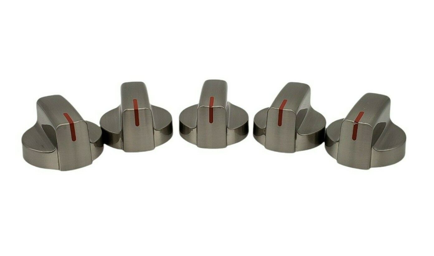 New OEM Replacement for Frigidaire Oven Stainless Knobs (set 5) A067501