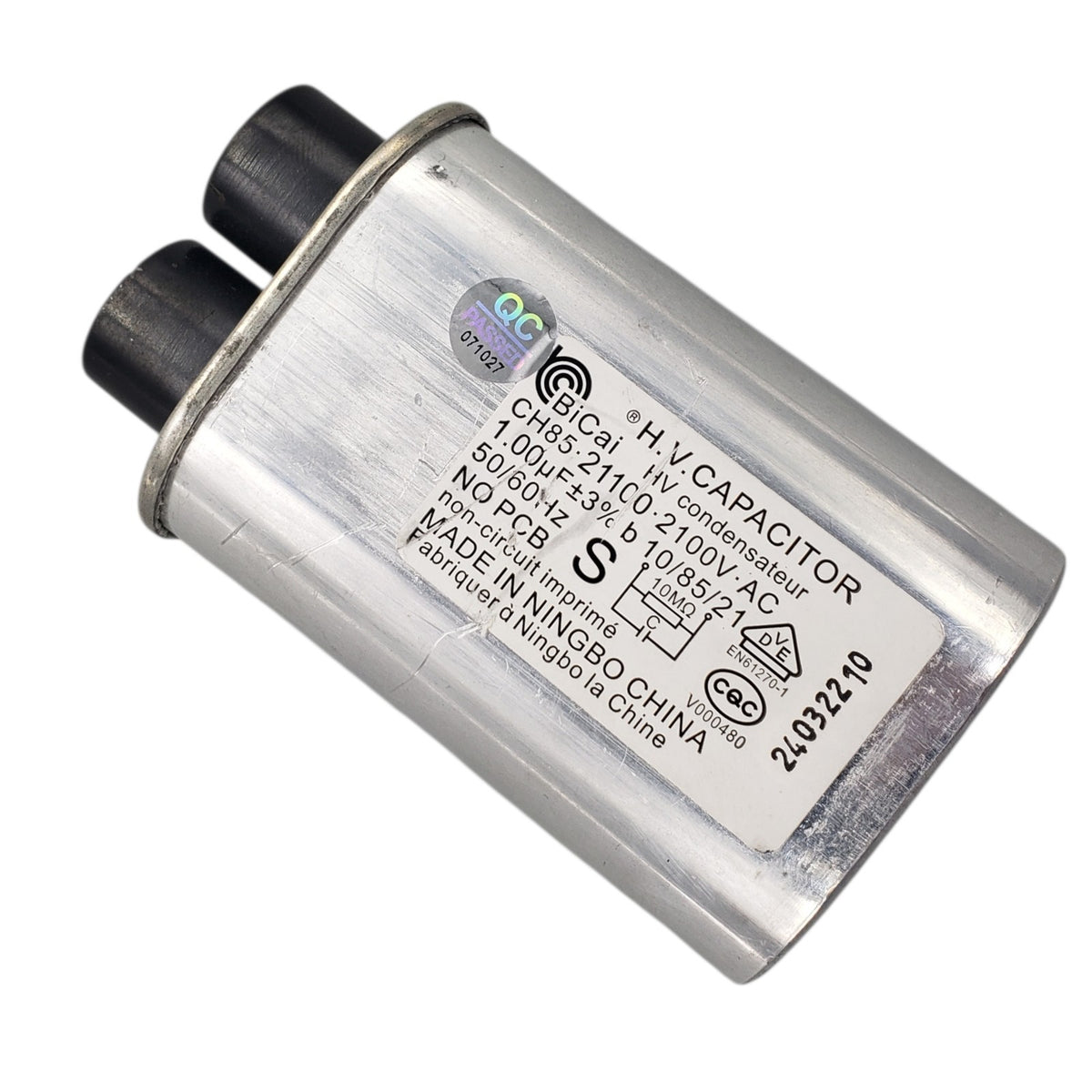 OEM Replacement for Whirlpool Microwave Capacitor WPW10574736