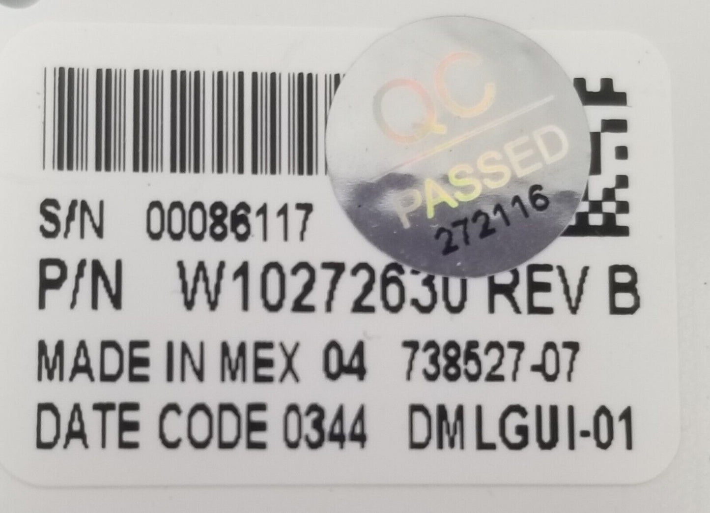 Genuine OEM Replacement for Maytag Washer Control W10272630 🔥