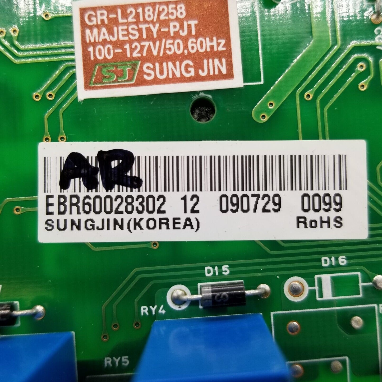 Genuine OEM Replacement for LG Refrigerator Control EBR60028302