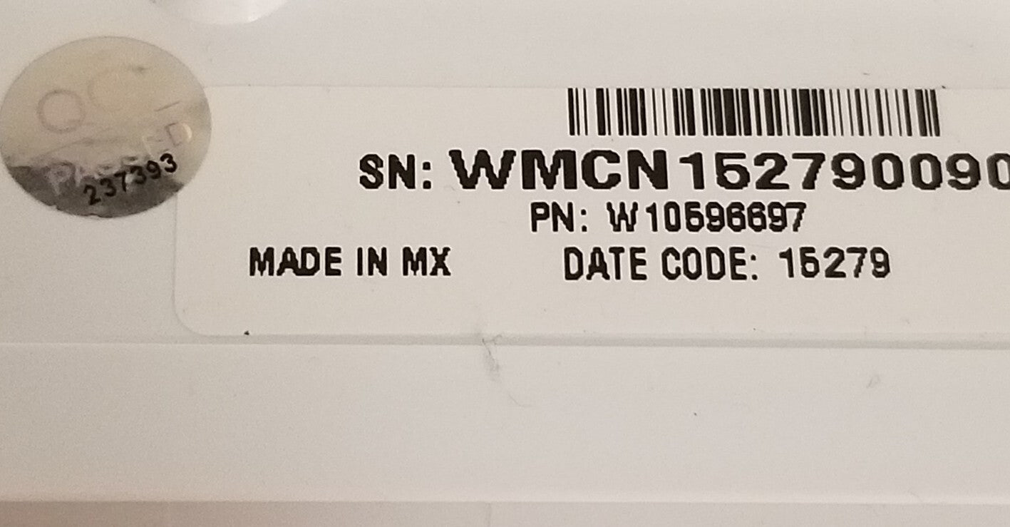 OEM Replacement for Whirlpool Washer Control Panel W10596697
