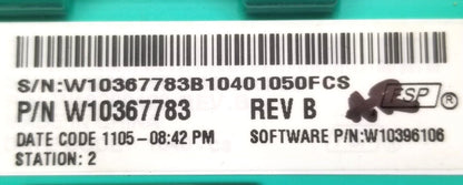 OEM Replacement for Whirlpool Washer Control W10367783