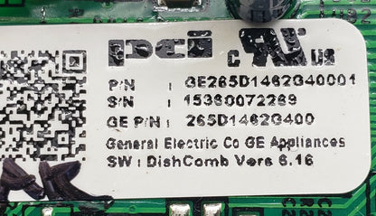 Genuine OEM Replacement for GE Dishwasher Control 265D1462G400