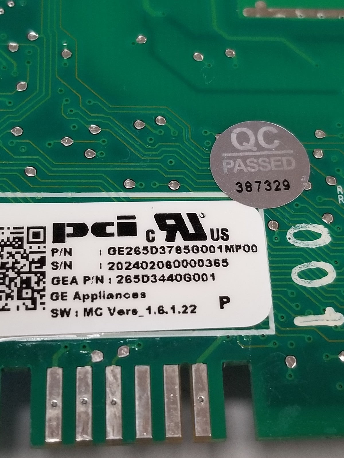 OEM Replacement for GE Dishwasher Control 265D3440G001