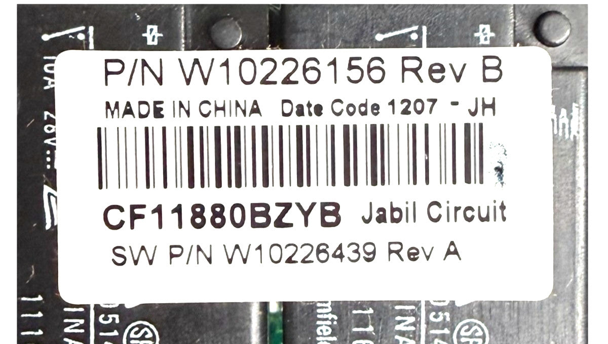 New Replacement for Whirlpool Fridge Electronic Control W10226156 1Yr