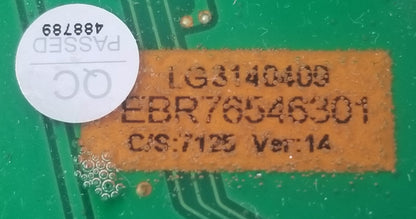 OEM Replacement for LG Washer Control Display + PCB EBR76546301 + EBR76458301  ⭐⭐
