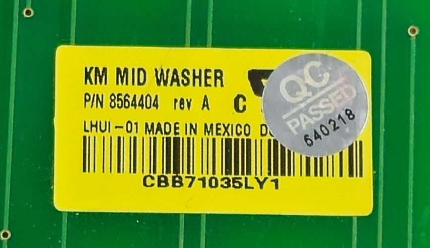 OEM Replacement for Whirlpool Washer Interface 8564404
