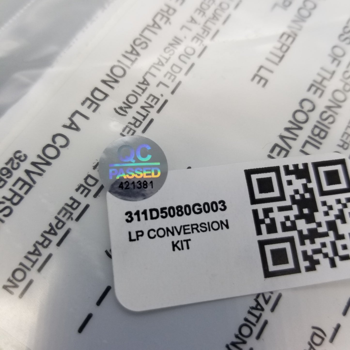 New OEM Replacement for GE Range LP Conversion Kit 311D5080G003 WB28X47008