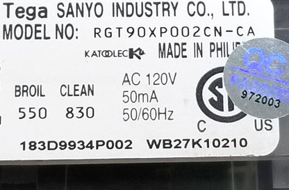 OEM Replacement for GE Range Control 183D9934P002    ~ ~