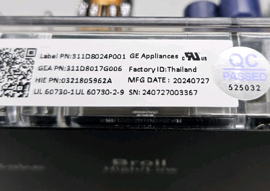 OEM Replacement for GE Oven Control 311D8017G006