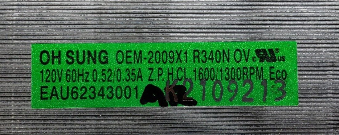 New OEM Replacement for LG Oven Convection Fan Assy EAU62343001 1- Year