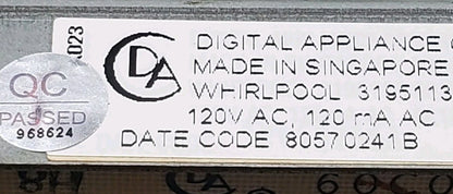 OEM Replacement for Whirlpool Range Control 3195113