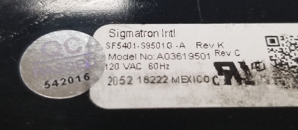 OEM Replacement for Frigidaire Range Control A03619501