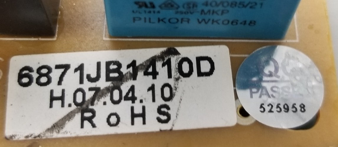 OEM Replacement for LG Fridge Control 6871JB1410D