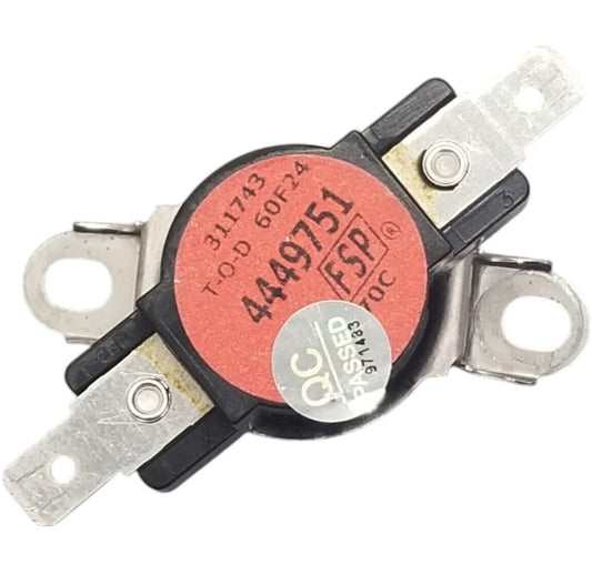 New Genuine OEM Replacement for Whirlpool Range High-Limit Thermostat 4449751
