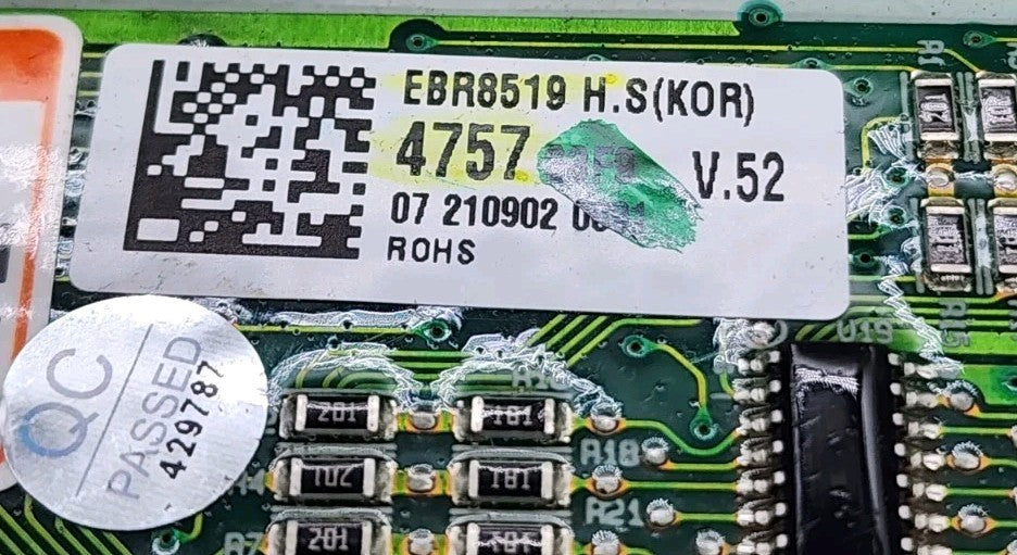 OEM Replacement for LG Washer User Interface EBR85194757