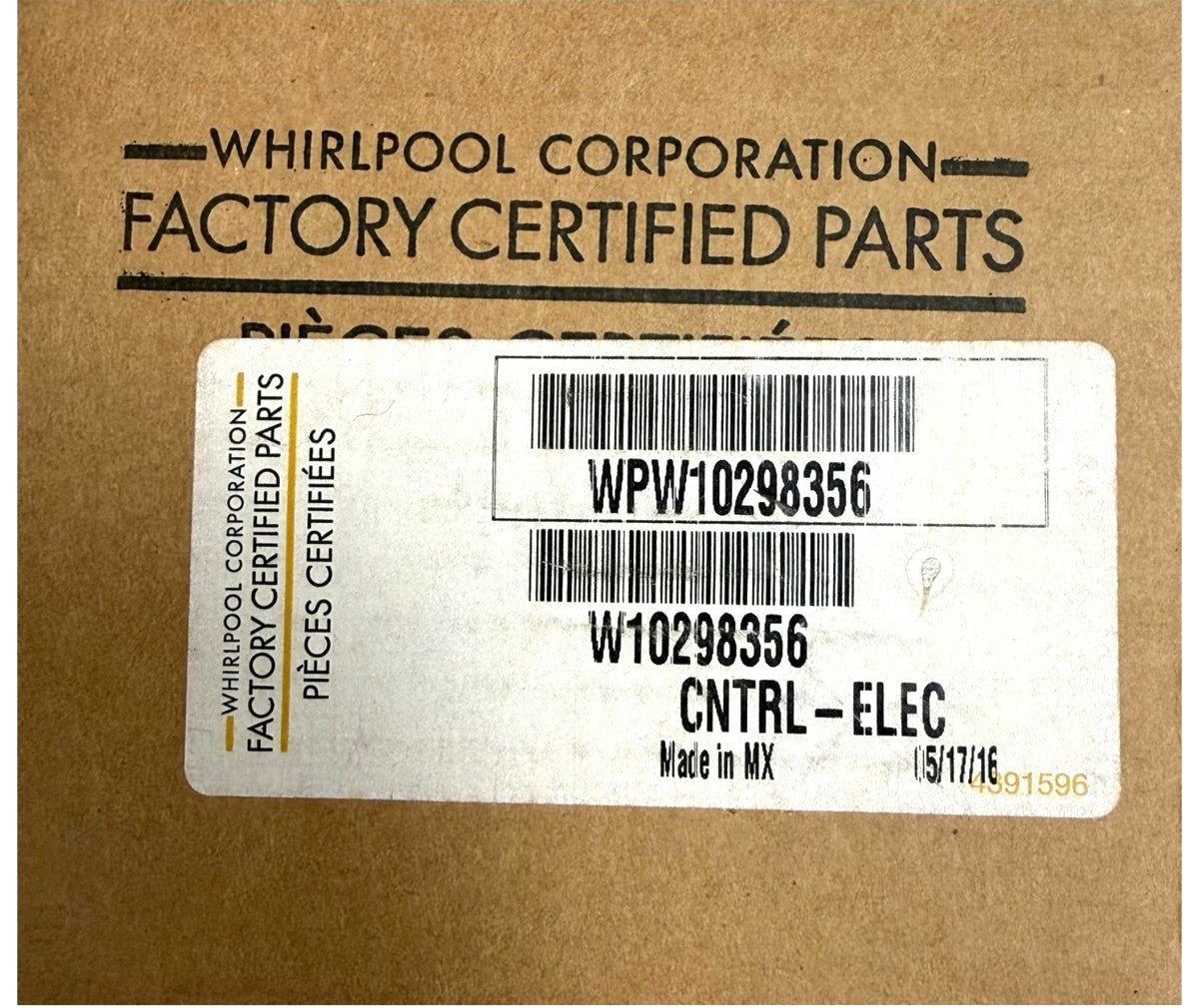 New Replacement for Whirlpool Dishwasher Control W10298356