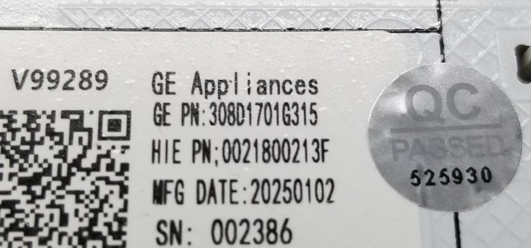 OEM Replacement for GE Washer Control 308D1701G315