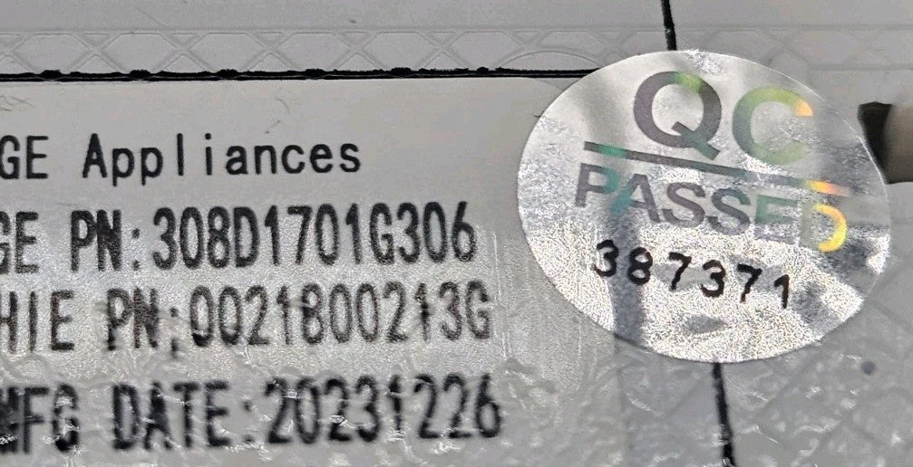 OEM Replacement for GE Washer Control 308D1701G306