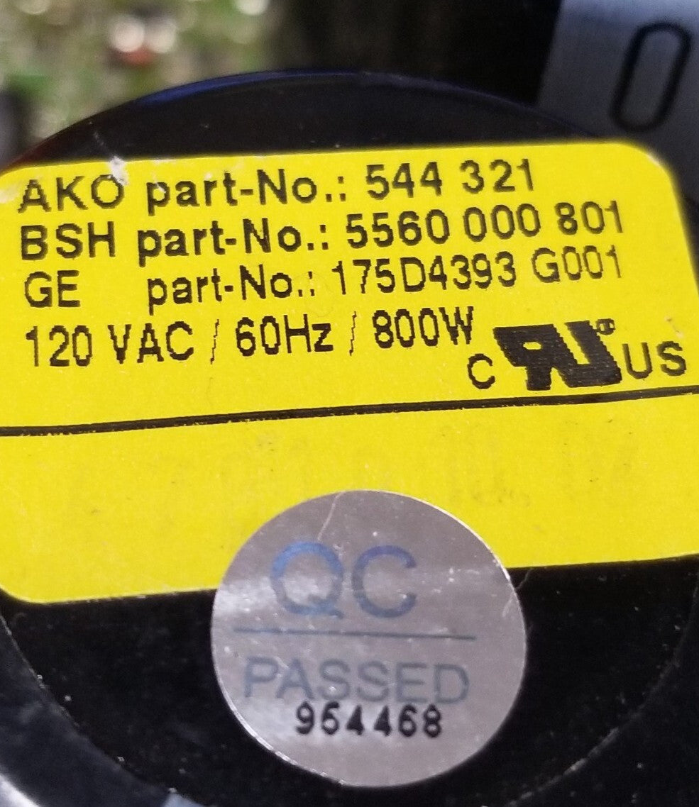 OEM Replacement for GE Washer Motor Control  175D4393G001  544321