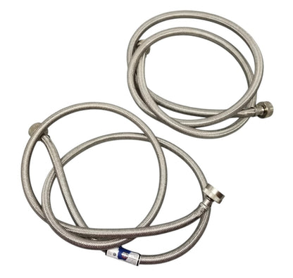 New OEM Replacement for Electrolux Washer Braided Stainless Hoses (2) 5304503341
