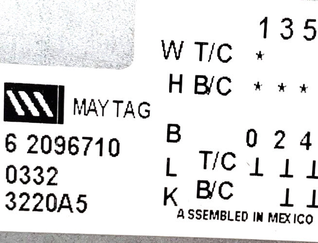 OEM Replacement for Maytag Washer Timer 62096710
